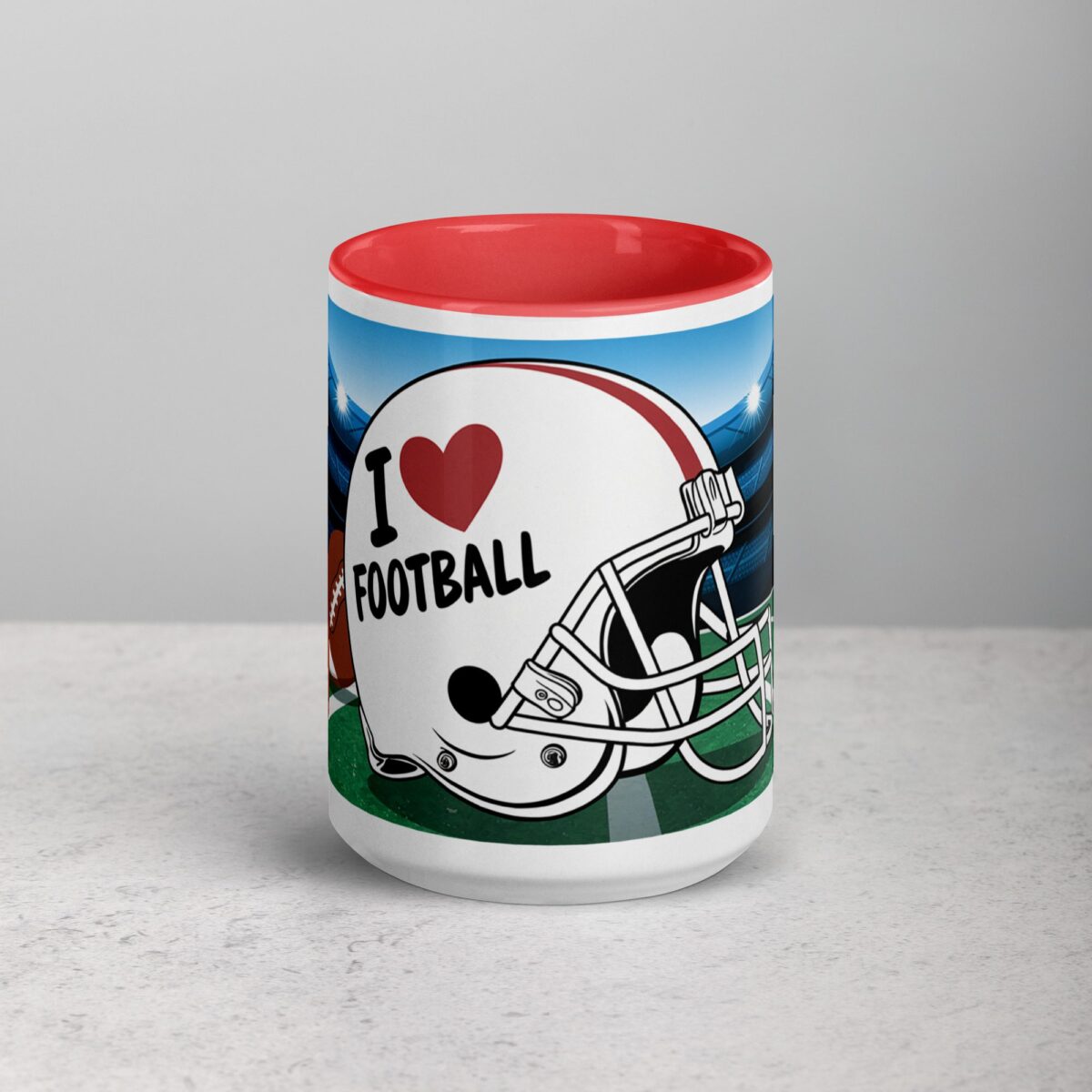 I Love Football Fun Coffee Mug & Tea Cup - Image 10