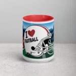 I Love Football Fun Coffee Mug & Tea Cup - Image 10