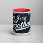 I Love Football Sophisticated Coffee Mug & Tea Cup - Image 10