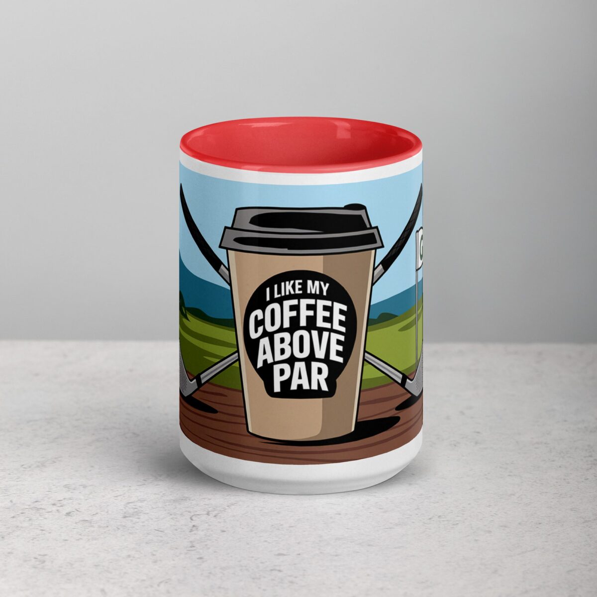 I Like My Coffee Above Par Golf Mug - Image 10