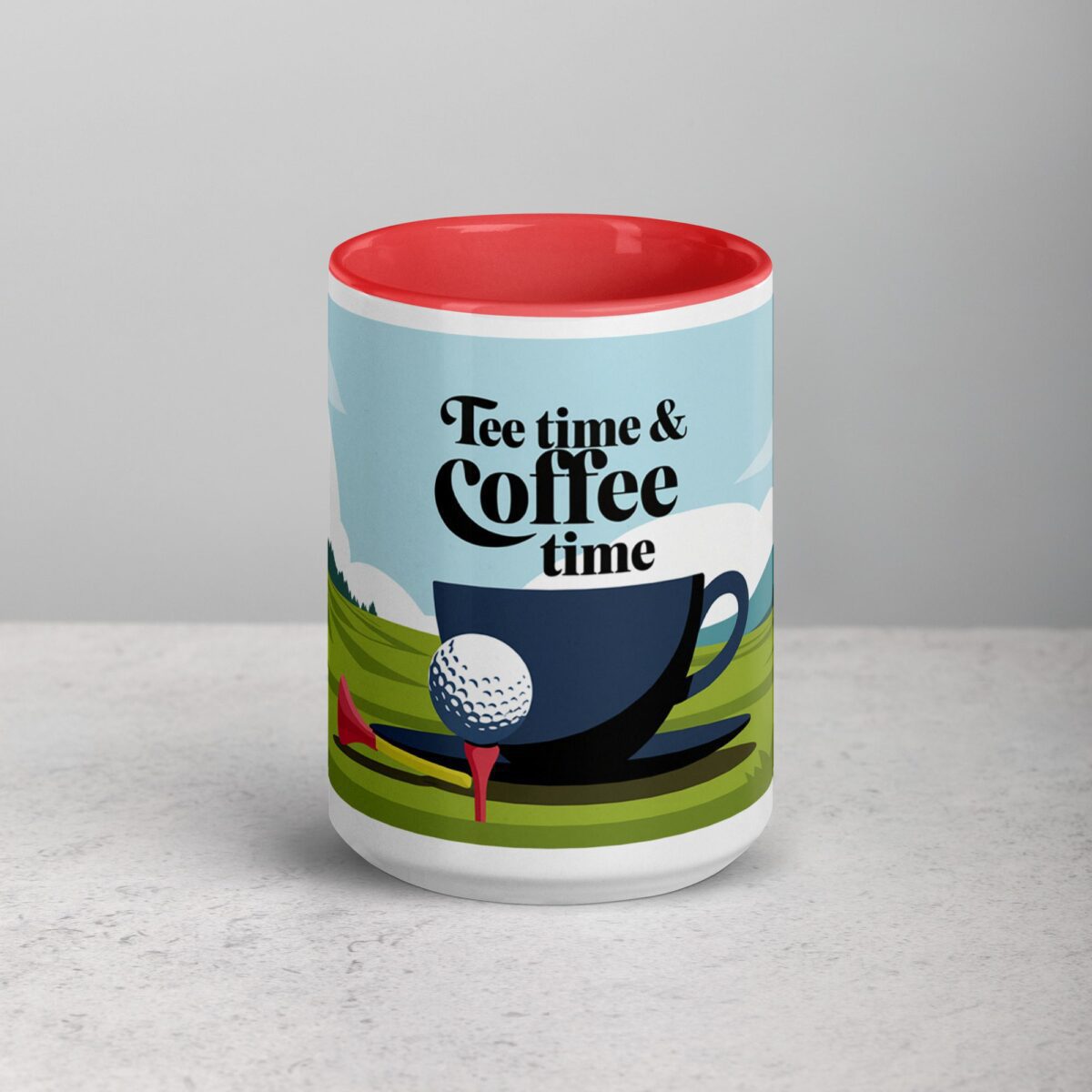 Tee Time & Coffee Time Golf Mug - Image 10