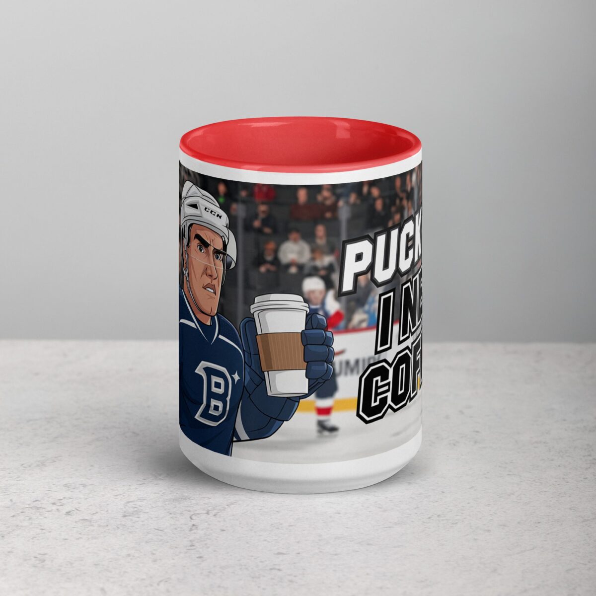 Puck Off, I Need Coffee! Hockey Mug - Image 10