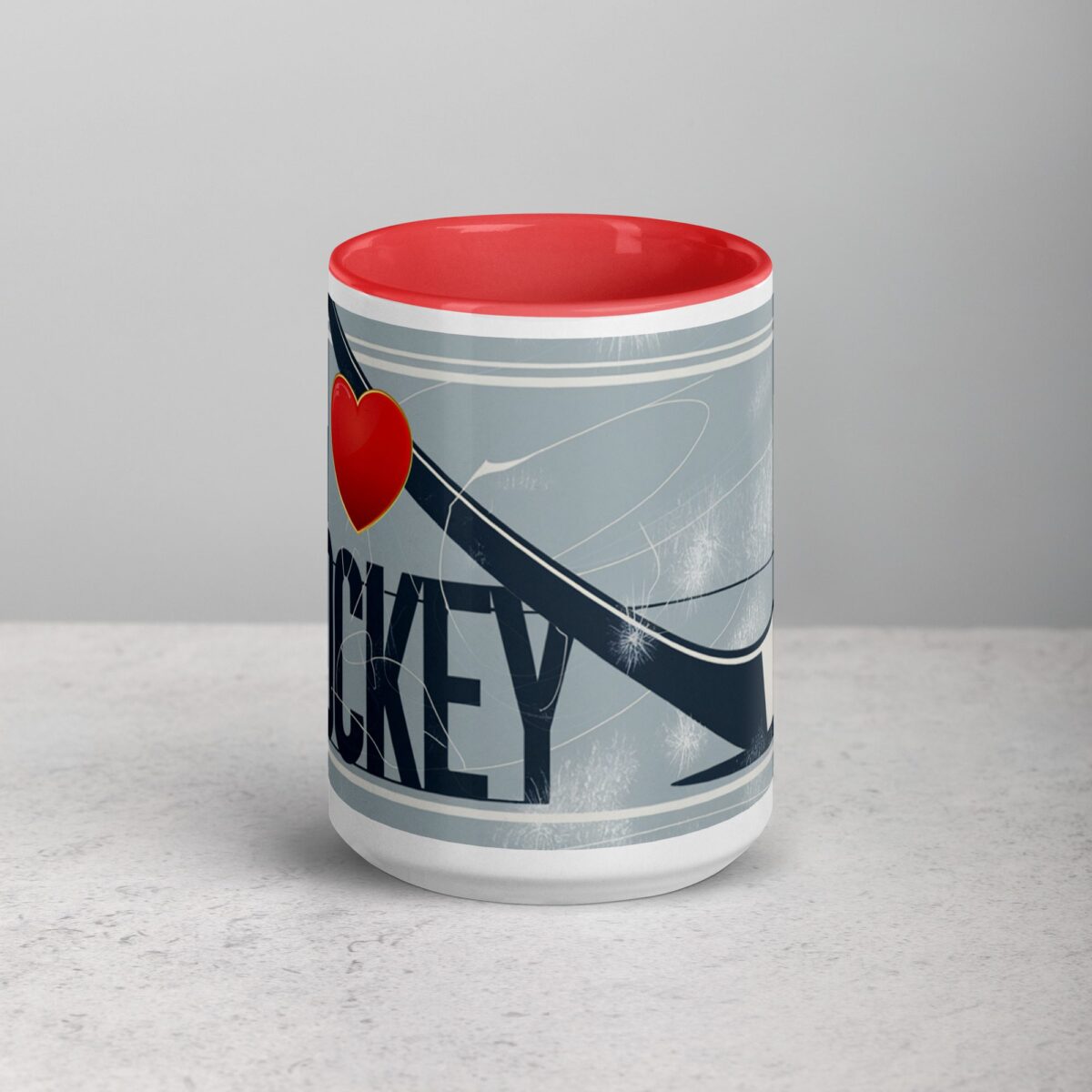 I Love Hockey Elegant Hockey Coffee Cup - Image 10