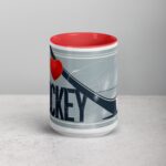 I Love Hockey Elegant Hockey Coffee Cup - Image 10