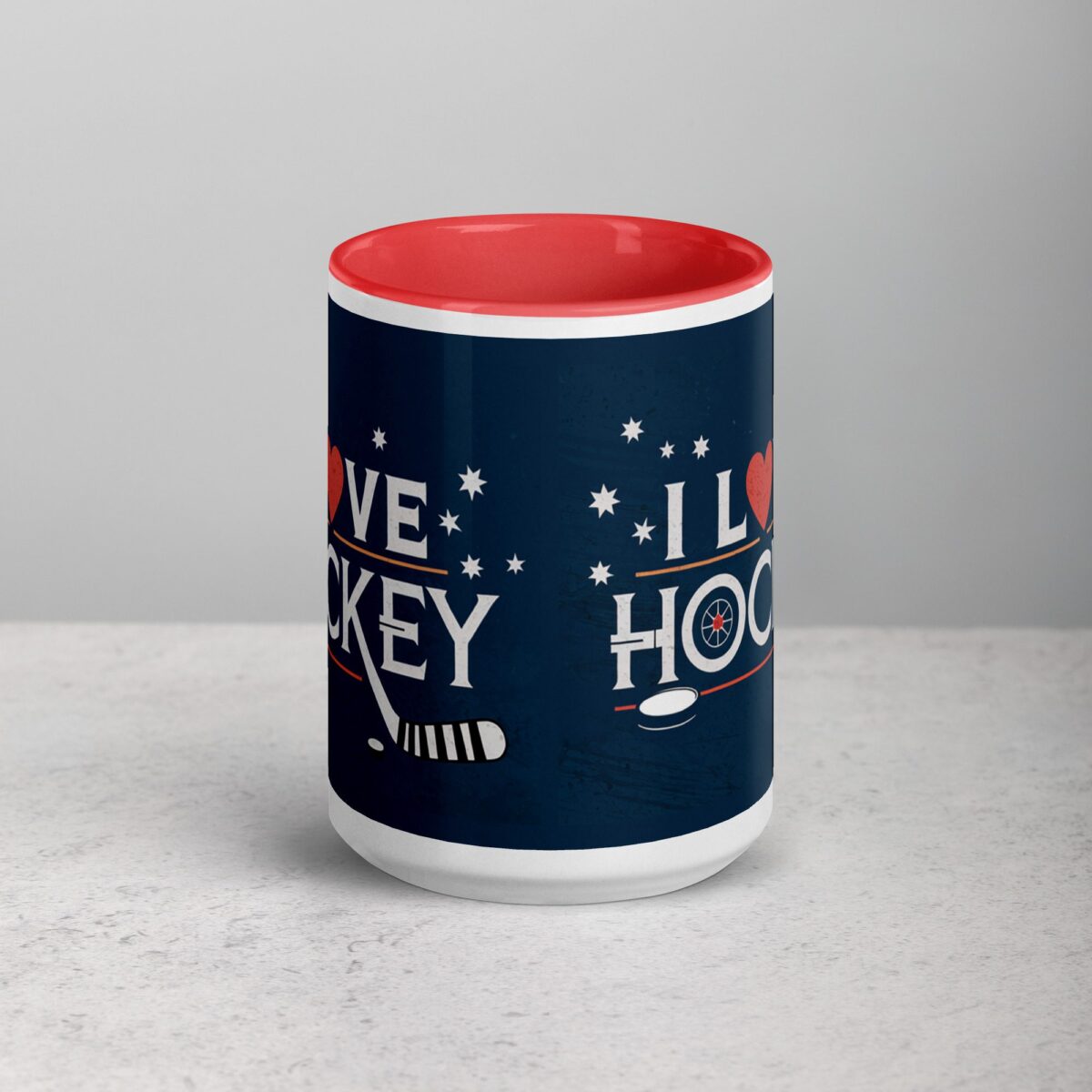 I Love Hockey Sophisticated Hockey Coffee Cup - Image 10