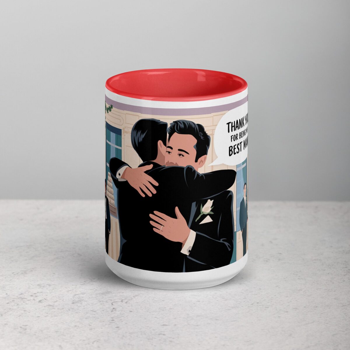 Elegant Thank You Best Man Coffee Mug & Tea Cup - Image 10