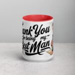 Retro Thank You Best Man Coffee Mug & Tea Cup - Image 10
