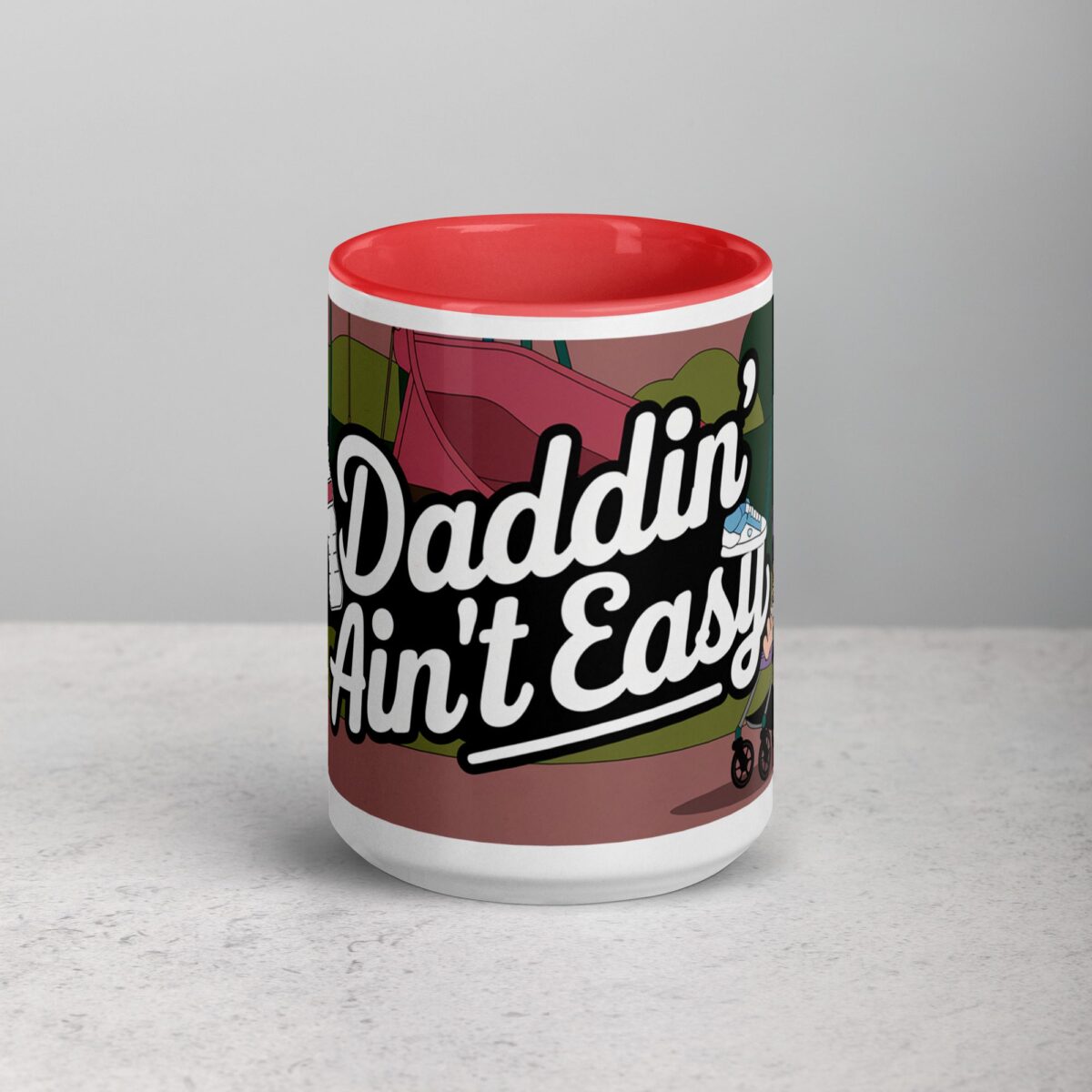 Daddin Ain't Easy  Coffee Mug & Tea Cup - Image 10