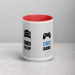 Eat, Sleep, Game, Repeat Gamer Coffee Mug - Image 10