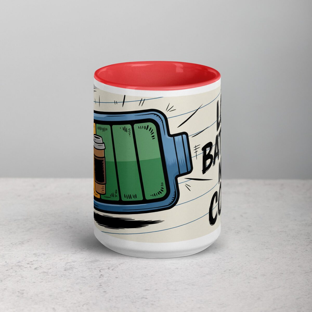 Low Battery, Need Coffee Gamer Mug - Image 10