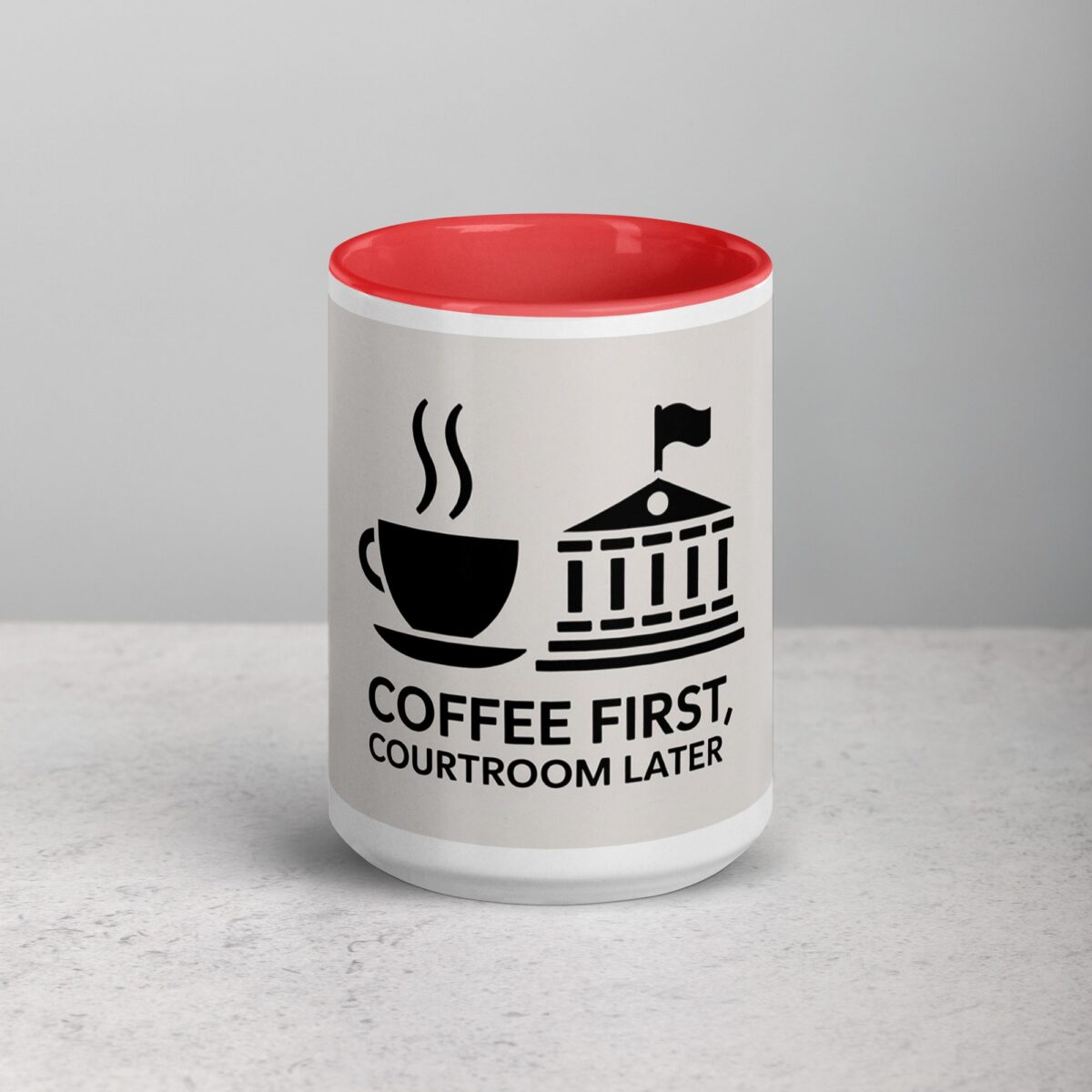 Coffee First, Courtroom Later Lawyer Mug - Image 10