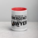 In Case of Emergency, Call a Lawyer Coffee Mug - Image 10