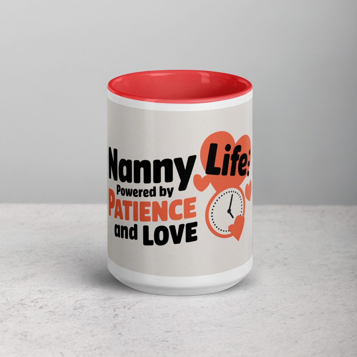 Nanny Life: Powered by Patience and Love Coffee Mug - Image 10