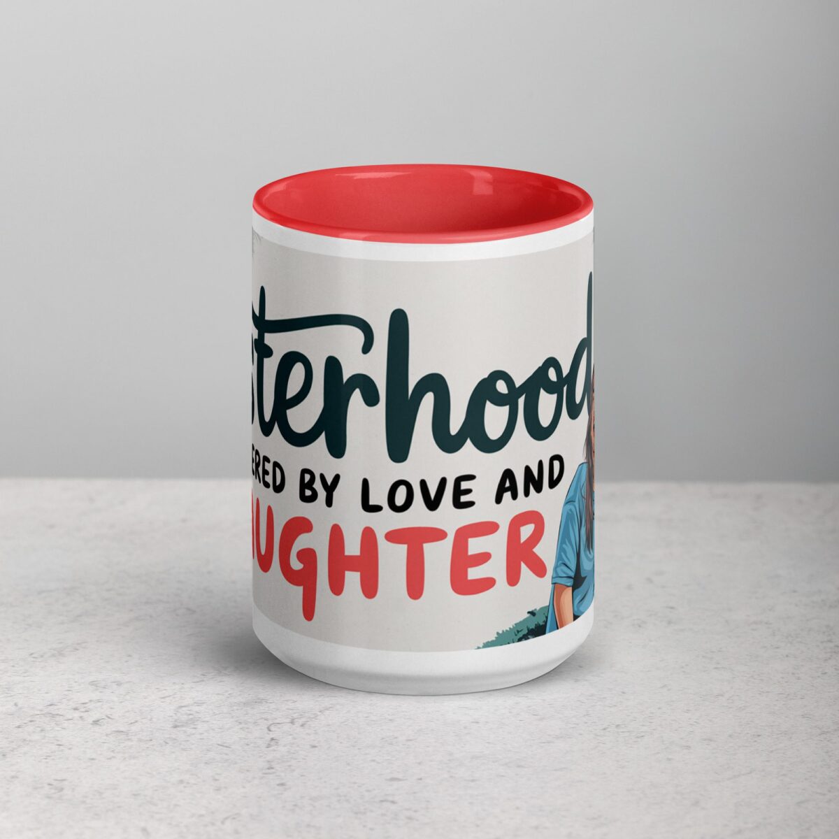 Sisterhood: Powered by Love and Laughter Coffee Mug - Image 10