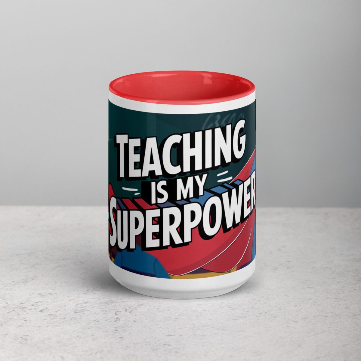 Teaching Is My Superpower Woman Coffee Mug & Tea Cup - Image 10