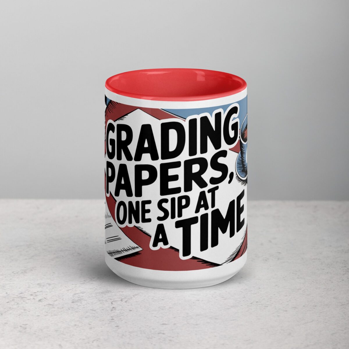 Grading Papers, One Sip at a Time Coffee Mug - Image 10