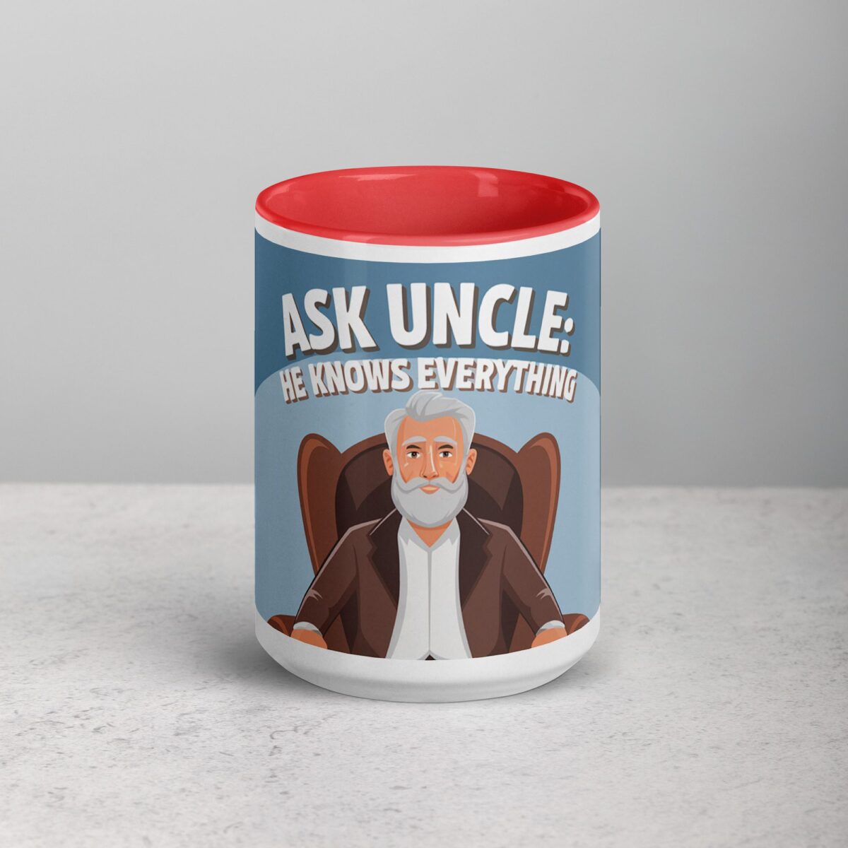 Ask Uncle: He Knows Everything Coffee Mug - Image 10