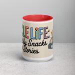 Uncle Life: Fueled by Snacks and Stories Mug - Image 10