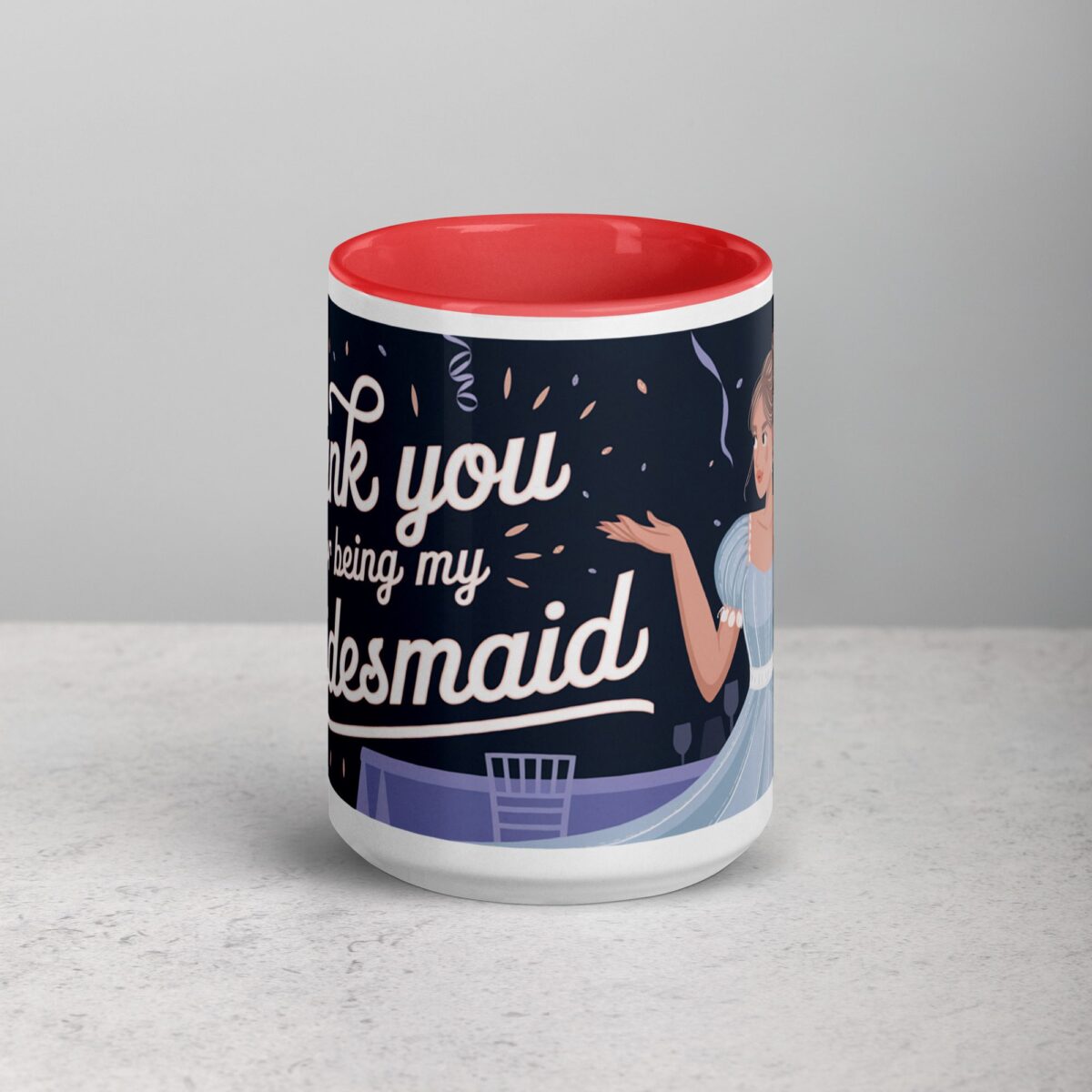 Thank You for Being My Bridesmaid Fun Coffee Mug - Image 10
