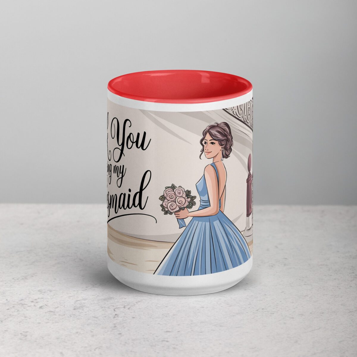 Thank You for Being My Bridesmaid Elegant Coffee Mug - Image 10