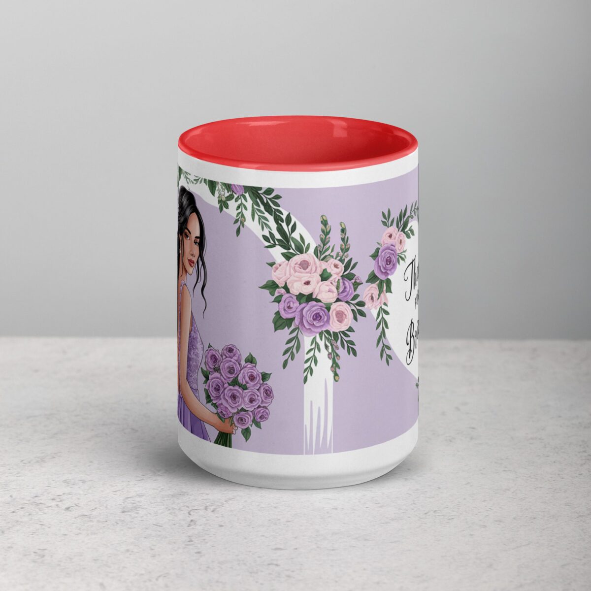 Thank You for Being My Bridesmaid Sophisticated Coffee Mug - Image 10