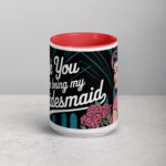 Thank You for Being My Bridesmaid Retro Coffee Mug - Image 10