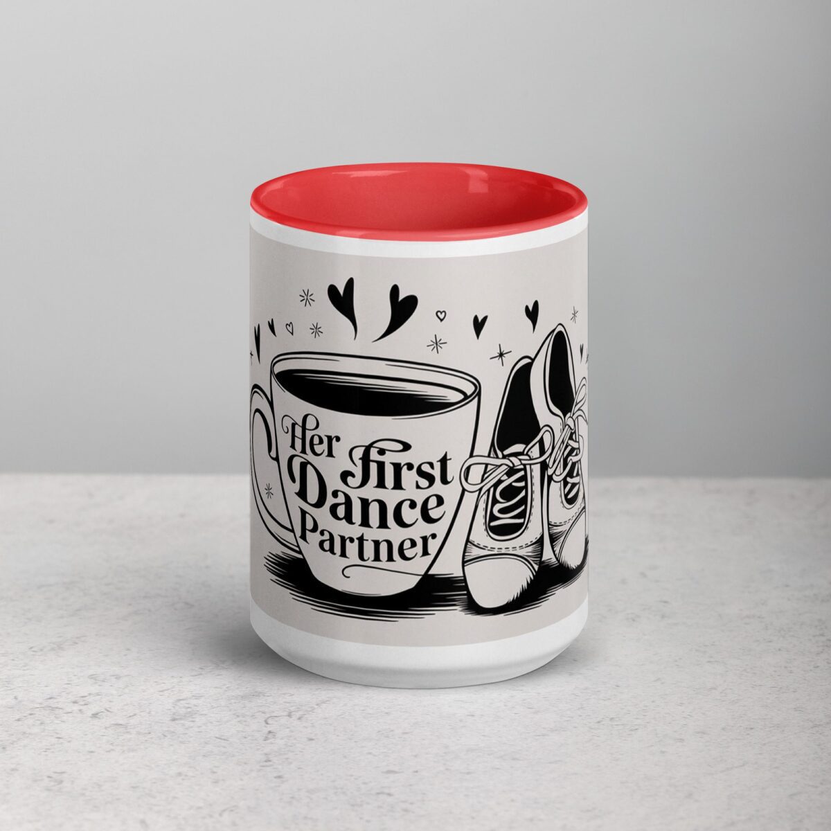 Her First Dance Partner Coffee Mug & Tea Cup - Image 10