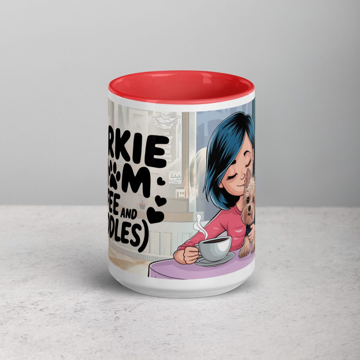 Yorkie Mom (Coffee and Cuddles) Mug - Image 10