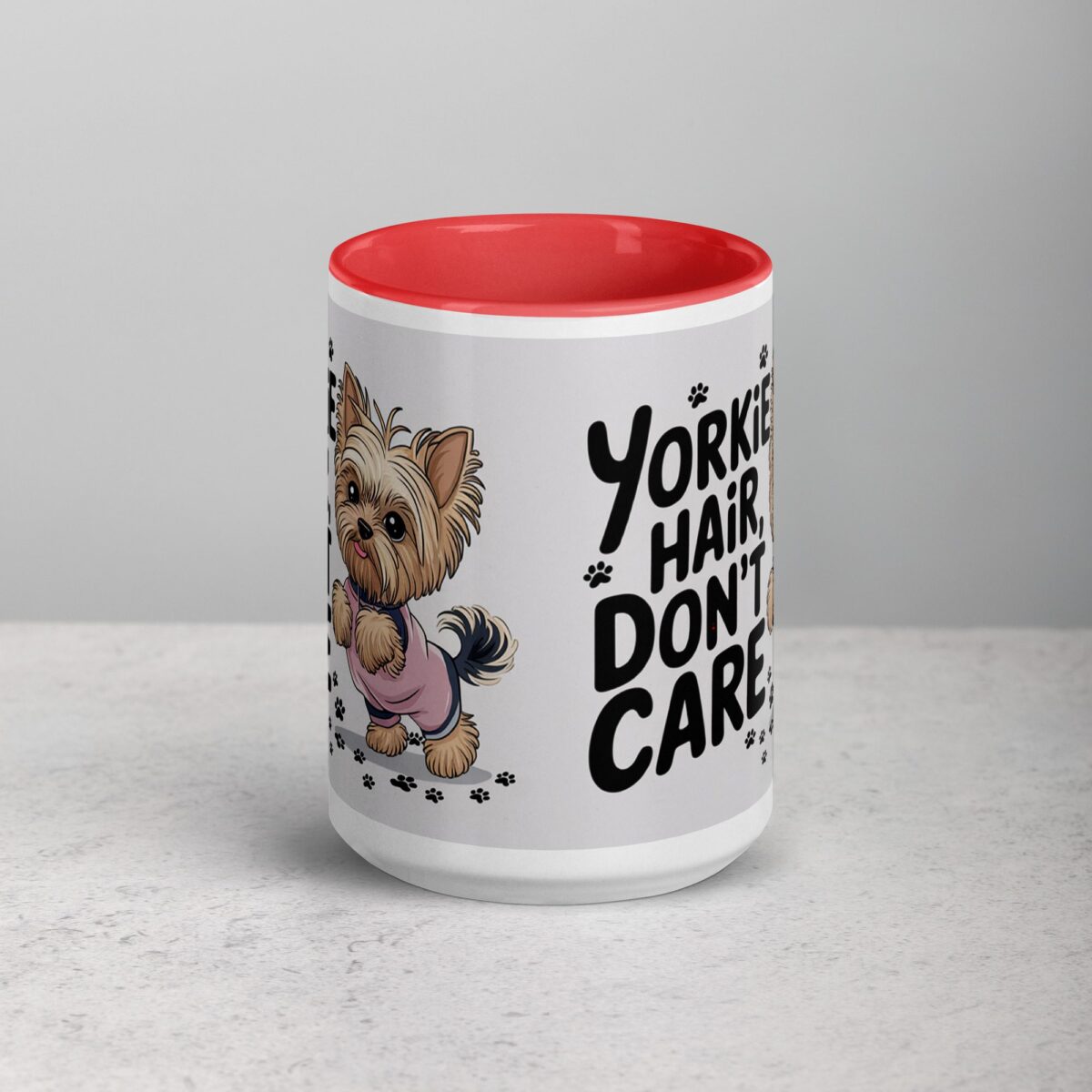 Yorkie Hair, Don’t Care Coffee Mug - Image 10