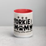 Yorkie Mom Text Coffee Mug & Tea Cup - Image 10