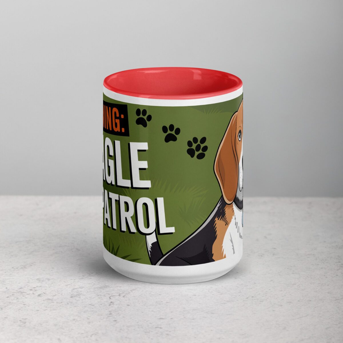 Warning: Beagle on Patrol Coffee Mug - Image 10