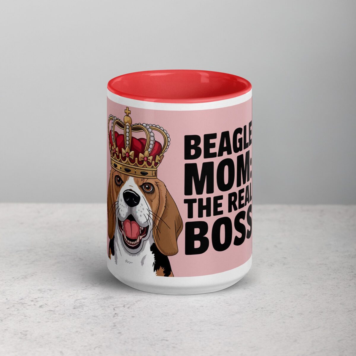 Beagle Mom: The Real Boss Coffee Mug - Image 10