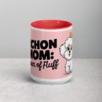 Bichon Mom: Queen of Fluff Coffee Mug - Image 10