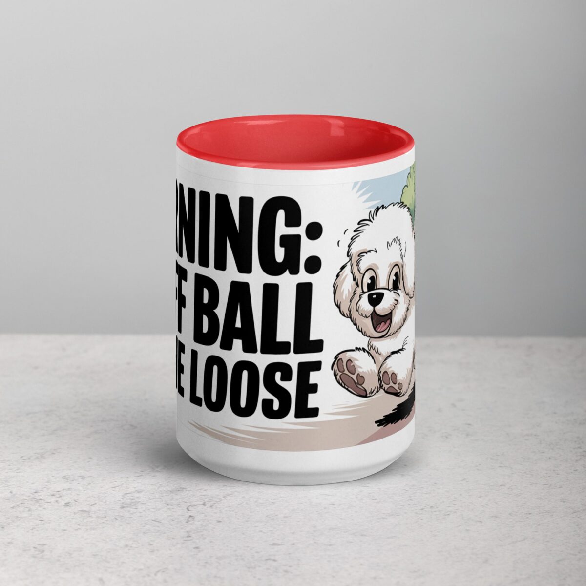 Warning: Fluff Ball on the Loose Coffee Mug - Image 10