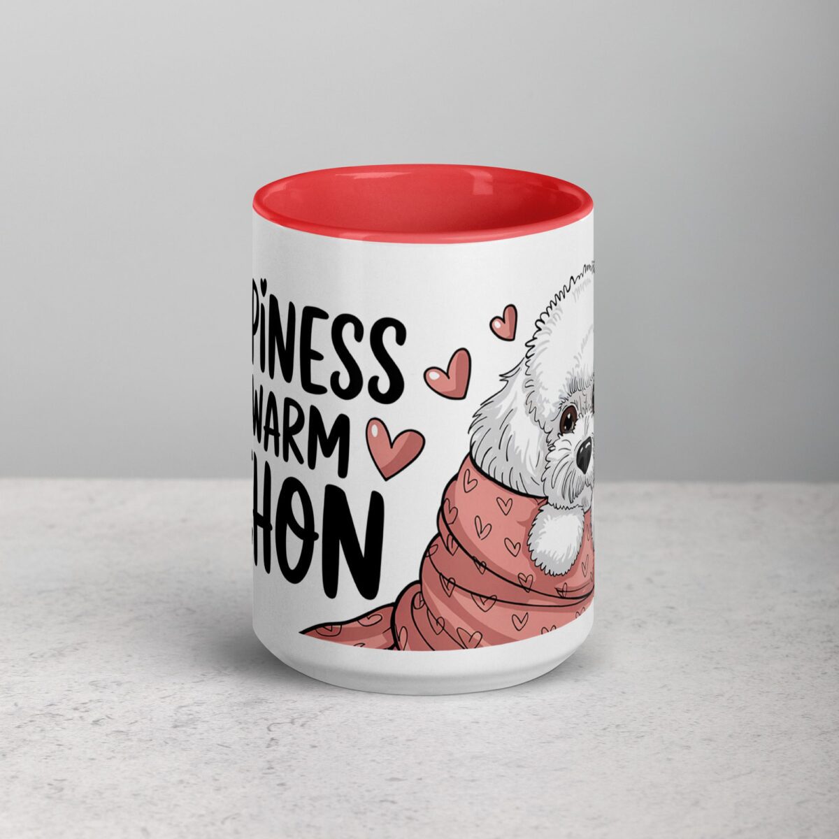 Happiness Is a Warm Bichon Coffee Mug & Tea Cup - Image 10