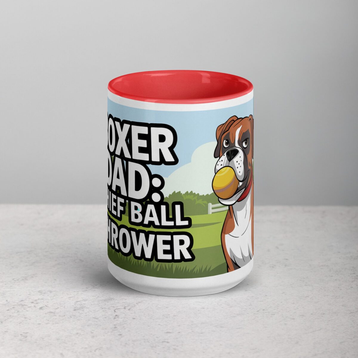 Boxer Dad: Chief Ball Thrower Coffee Mug - Image 10
