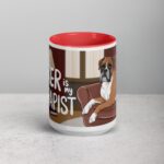 My Boxer Is My Therapist Coffee Mug - Image 10