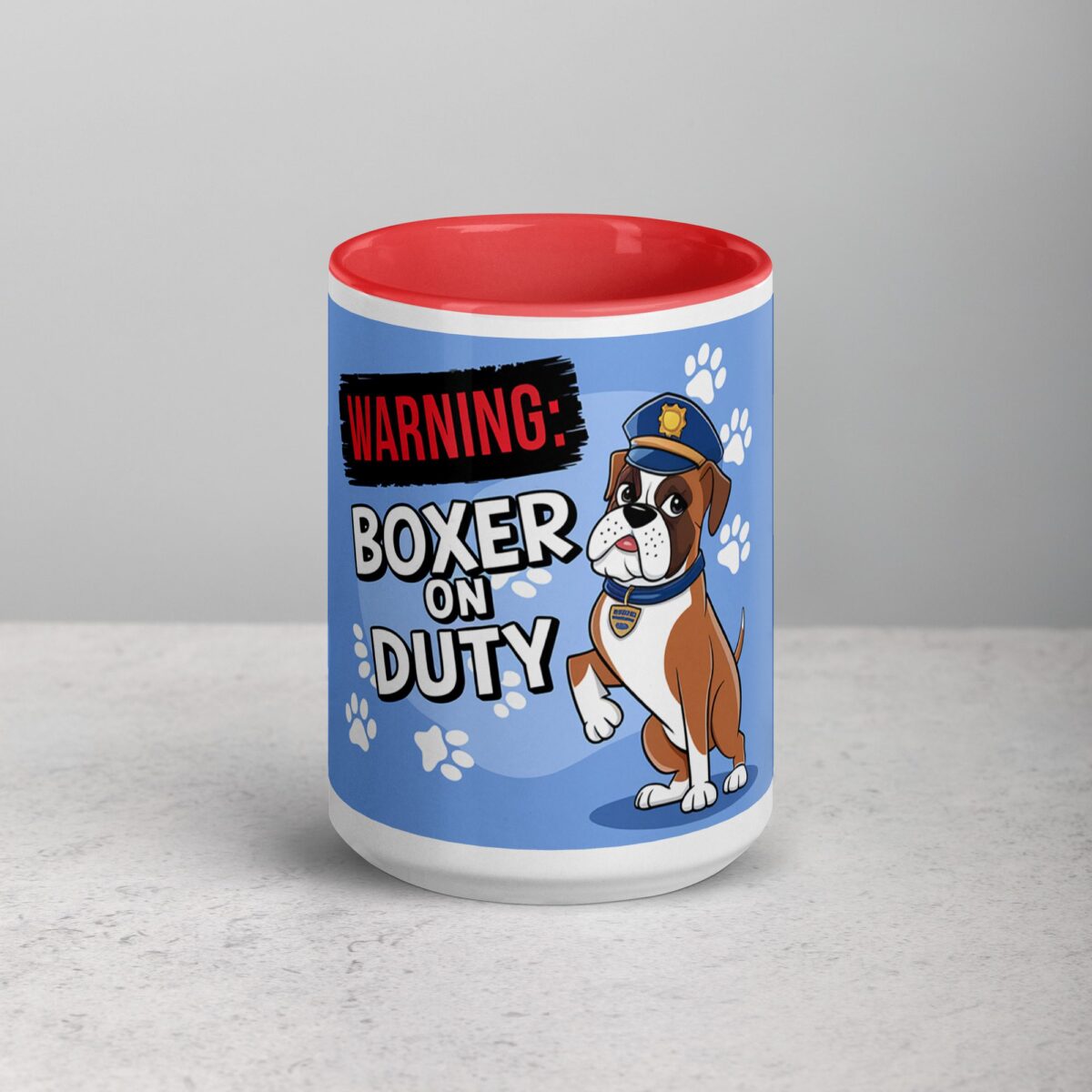 Warning: Boxer on Duty Coffee Mug - Image 10