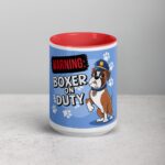 Warning: Boxer on Duty Coffee Mug - Image 10