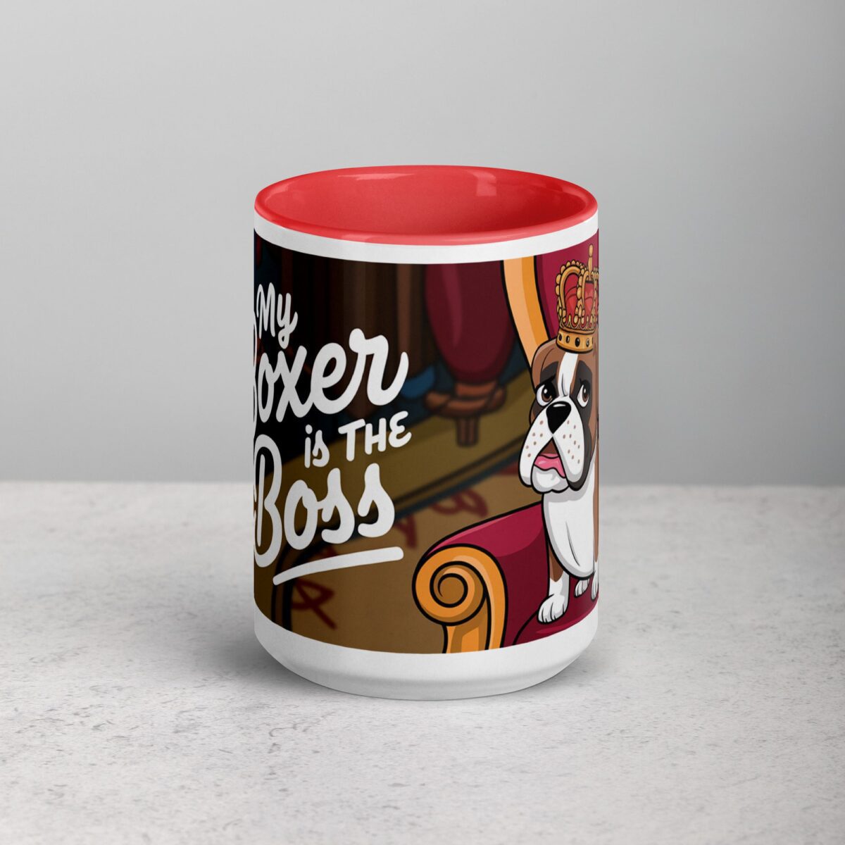 My Boxer Is the Boss Coffee Mug - Image 10