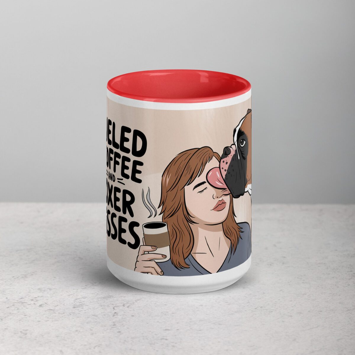 Fueled by Coffee and Boxer Kisses Mug - Image 10