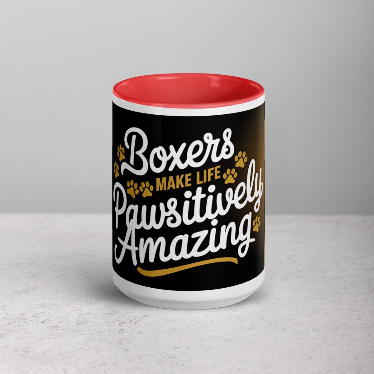 Boxers Make Life Pawsitively Amazing Coffee Mug - Image 11
