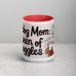 Bulldog Mom: Queen of Snuggles Coffee Mug - Image 10