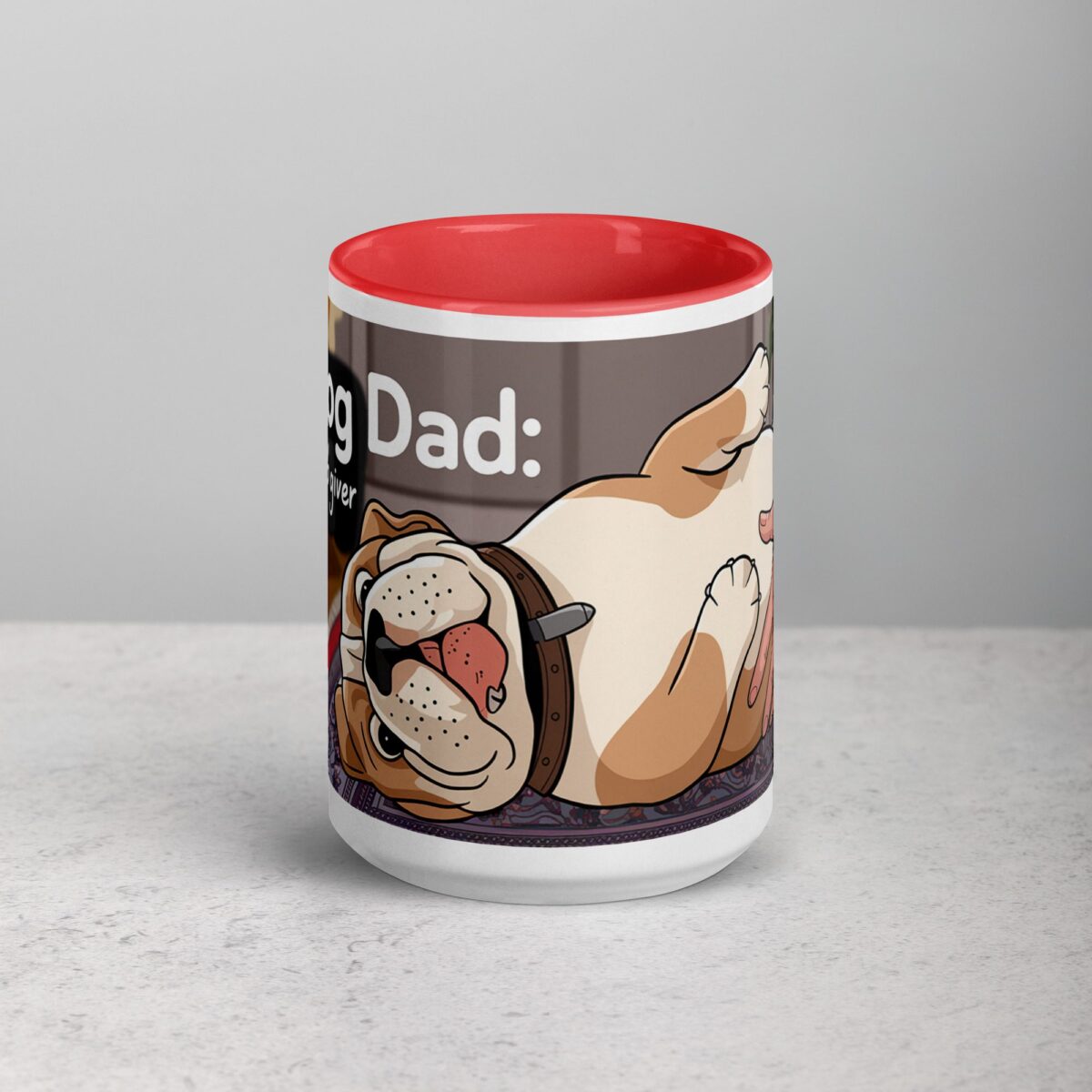 Bulldog Dad: Chief Belly Rub Giver Coffee Mug - Image 10