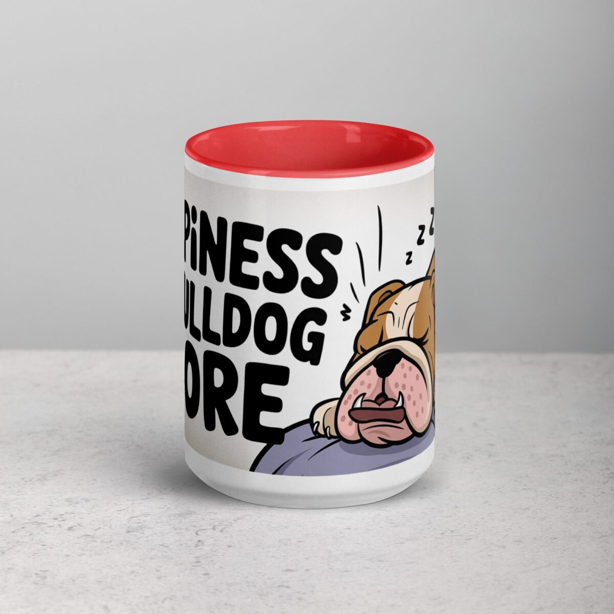 Happiness Is a Bulldog Snore Coffee Mug - Image 10