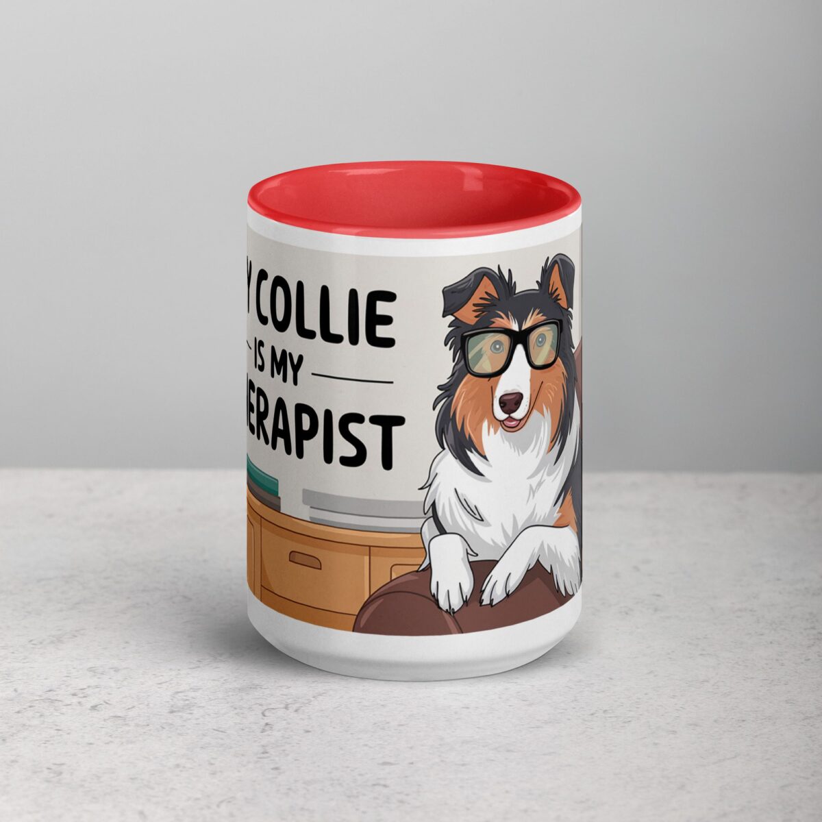 My Collie Is My Therapist Coffee Mug - Image 10