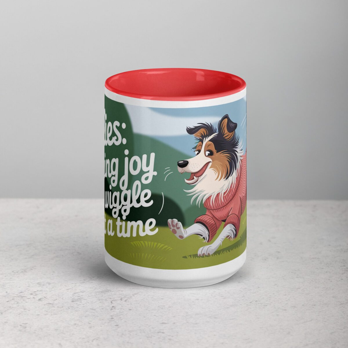 Collies: Bringing Joy One Wiggle at a Time Coffee Mug - Image 10