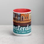 Amsterdam: The City of Bikes and Canals Coffee Mug - Image 10