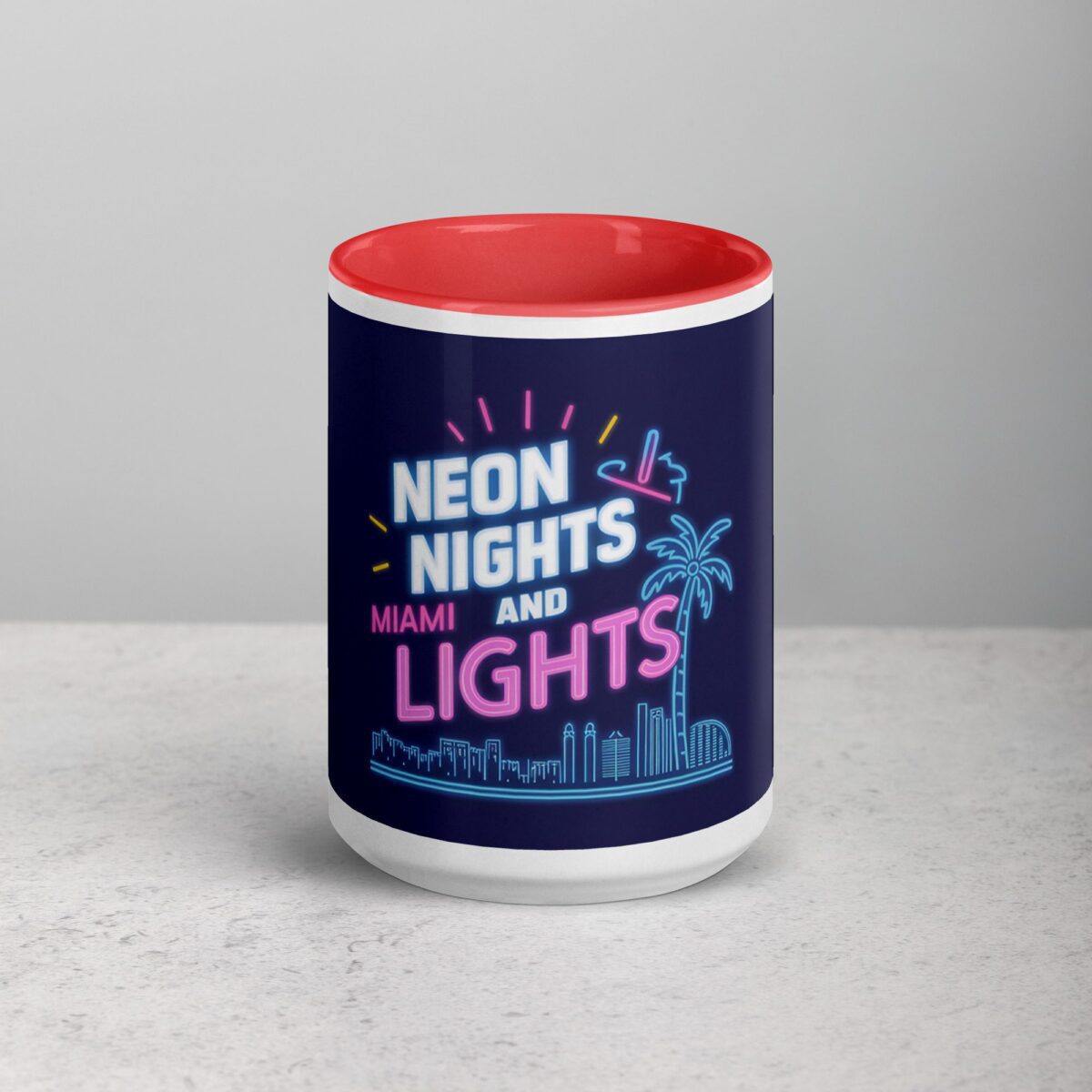 Neon Nights and Miami Lights Coffee Mug - Image 10
