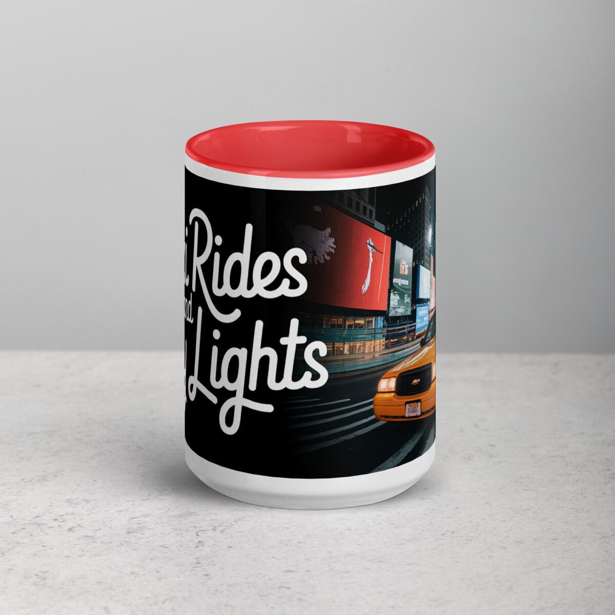 Taxi Rides and City Lights Coffee Mug - Image 10